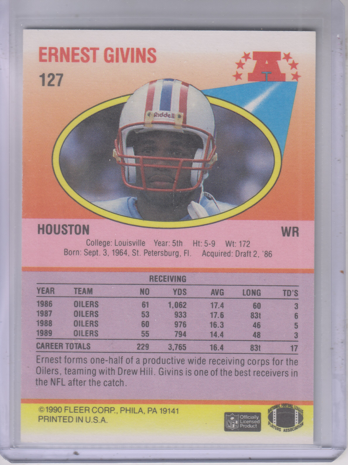 1990 Fleer Football "Main Set" Cards #1 to #200 Rookies and Veterans - Bild 248 von 391