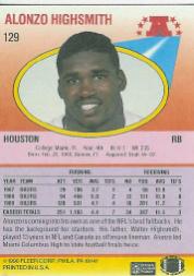 1990 Fleer Football "Main Set" Cards #1 to #200 Rookies and Veterans - Bild 252 von 391