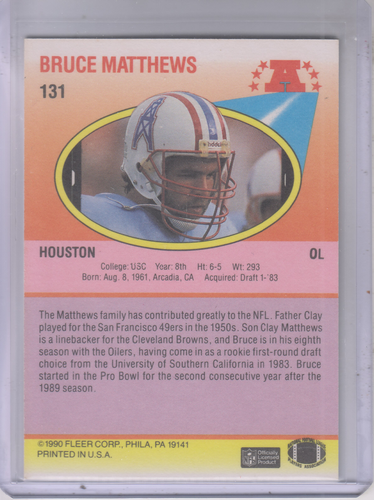 1990 Fleer Football "Main Set" Cards #1 to #200 Rookies and Veterans - Bild 256 von 391