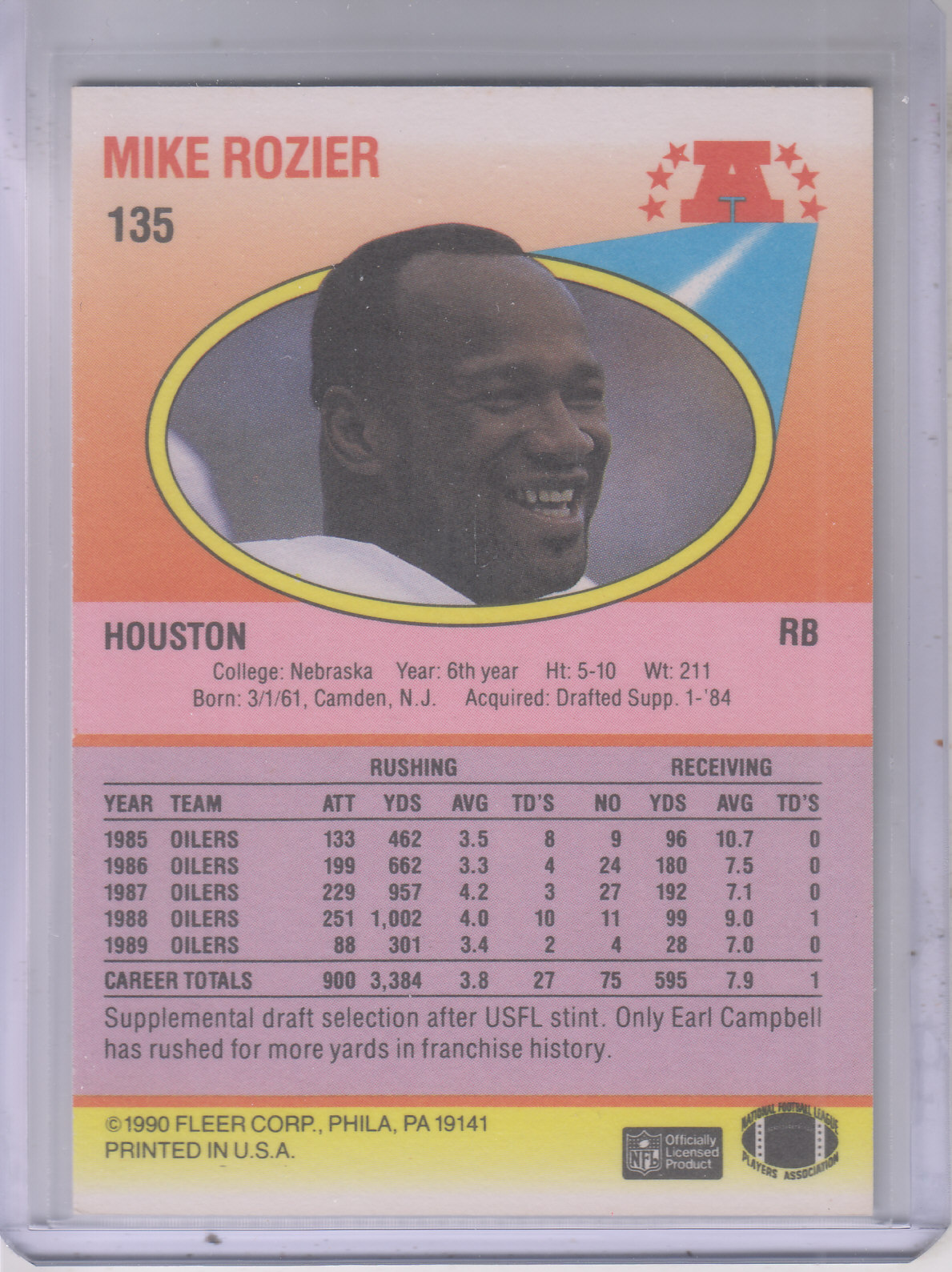 1990 Fleer Football "Main Set" Cards #1 to #200 Rookies and Veterans - Bild 264 von 391