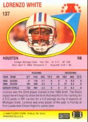 1990 Fleer Football "Main Set" Cards #1 to #200 Rookies and Veterans - Bild 268 von 391