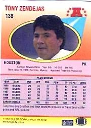 1990 Fleer Football "Main Set" Cards #1 to #200 Rookies and Veterans - Bild 270 von 391