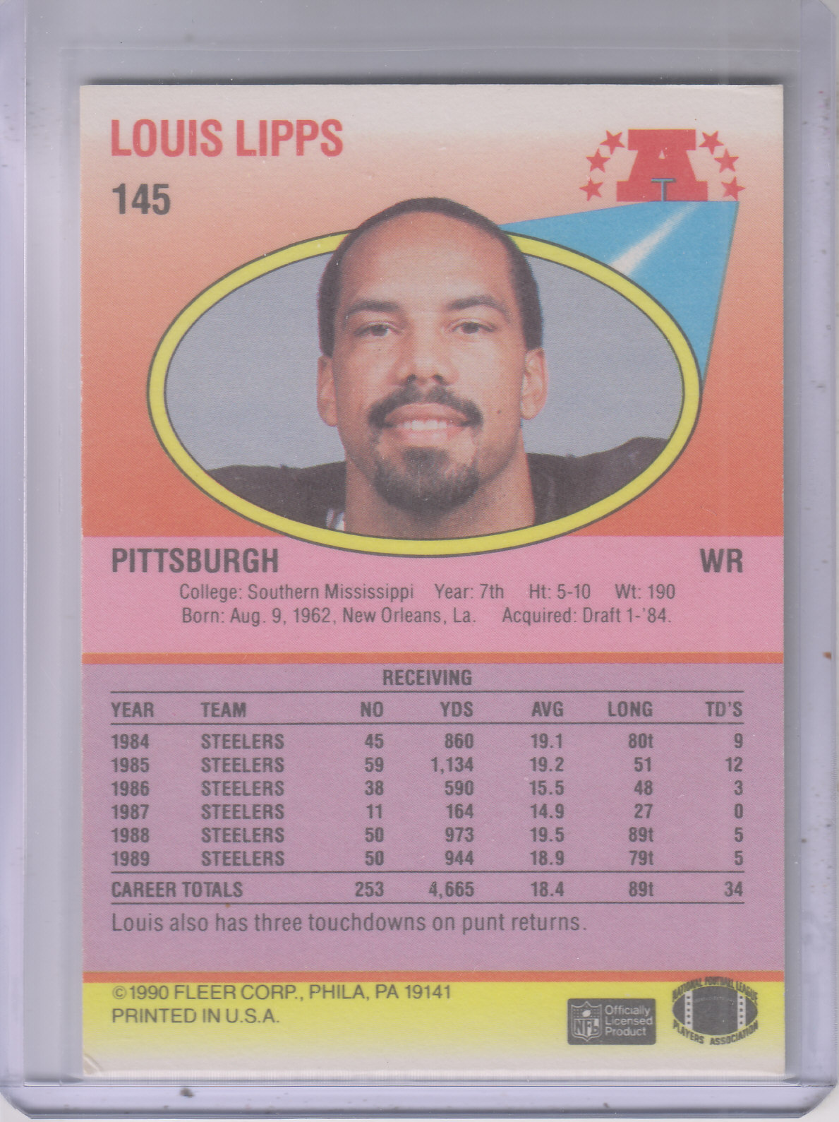 1990 Fleer Football "Main Set" Cards #1 to #200 Rookies and Veterans - Bild 284 von 391