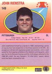 1990 Fleer Football "Main Set" Cards #1 to #200 Rookies and Veterans - Bild 292 von 391