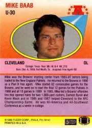 1990 Fleer Update Football "Main Set" Cards #U1 to #U120 Rookies and Veterans - Picture 55 of 221