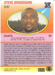 1990 Fleer Update Football "Main Set" Cards #U1 to #U120 Rookies and Veterans - Picture 107 of 221