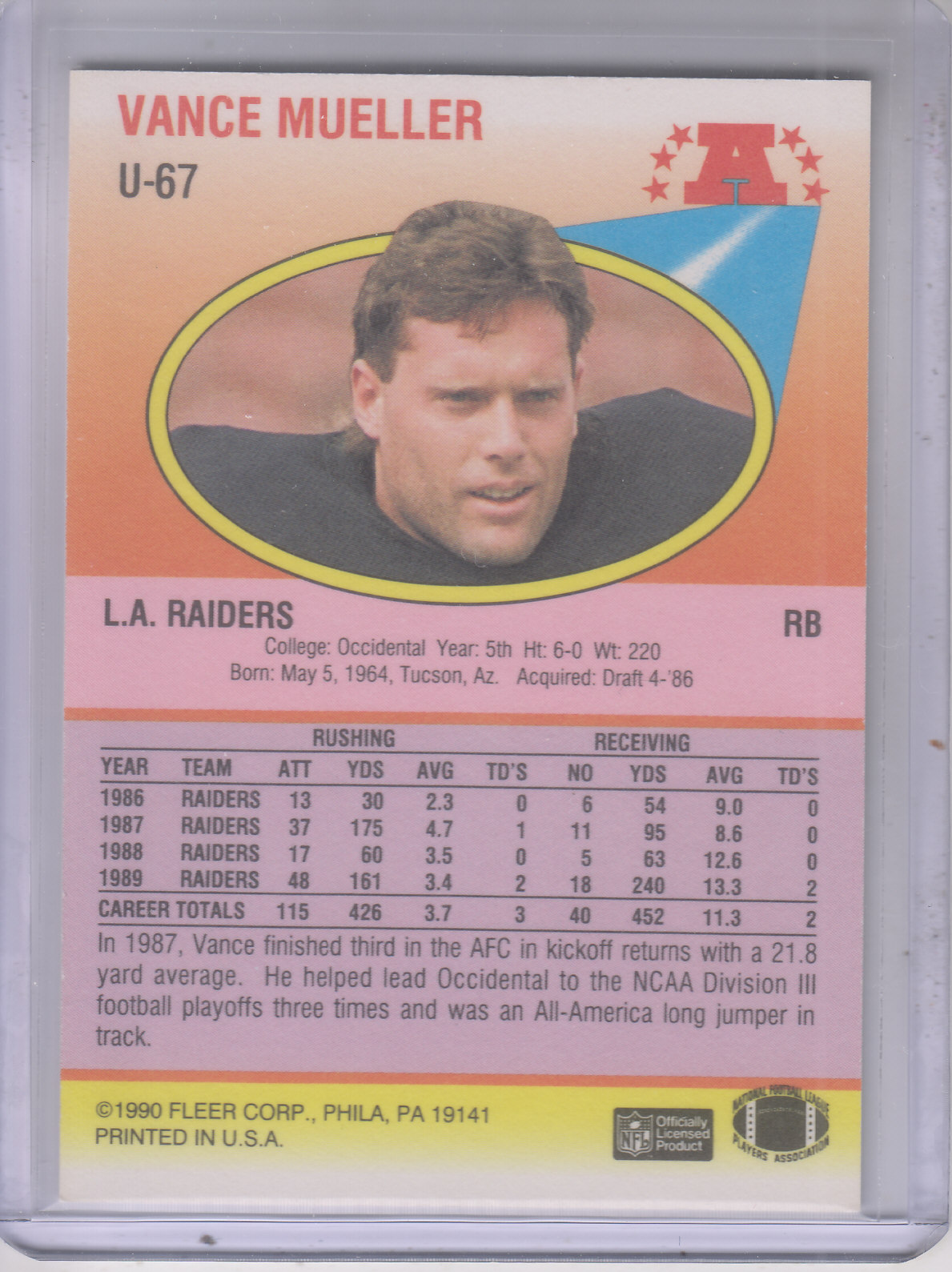 1990 Fleer Update Football "Main Set" Cards #U1 to #U120 Rookies and Veterans - Picture 123 of 221