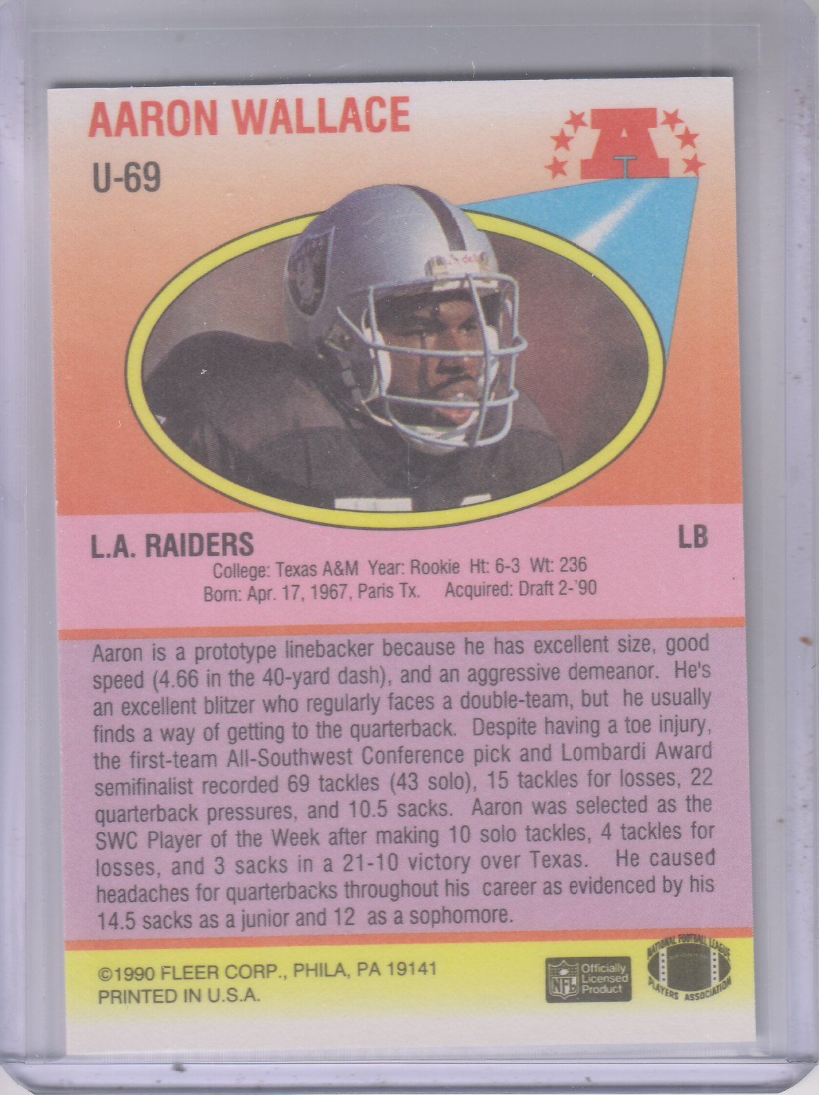 1990 Fleer Update Football "Main Set" Cards #U1 to #U120 Rookies and Veterans - Picture 127 of 221