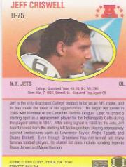 1990 Fleer Update Football "Main Set" Cards #U1 to #U120 Rookies and Veterans - Picture 137 of 221