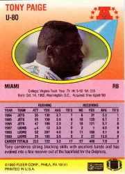 1990 Fleer Update Football "Main Set" Cards #U1 to #U120 Rookies and Veterans - Picture 144 of 221