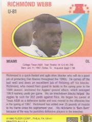1990 Fleer Update Football "Main Set" Cards #U1 to #U120 Rookies and Veterans - Picture 146 of 221