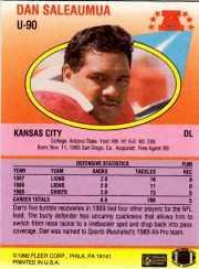 1990 Fleer Update Football "Main Set" Cards #U1 to #U120 Rookies and Veterans - Picture 164 of 221