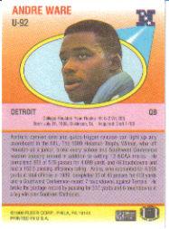 1990 Fleer Update Football "Main Set" Cards #U1 to #U120 Rookies and Veterans - Picture 168 of 221