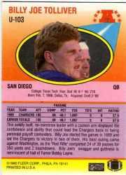 1990 Fleer Update Football "Main Set" Cards #U1 to #U120 Rookies and Veterans - Picture 190 of 221