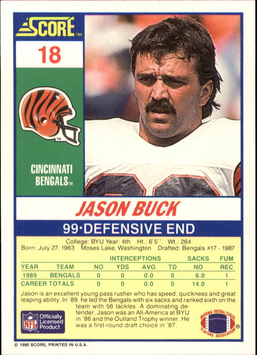 1990 Score Football "Main Set" Cards #1 to #220 Rookies and Veterans - Picture 37 of 441