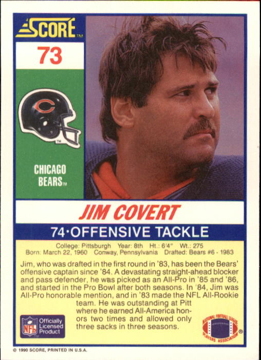 1990 Score Football "Main Set" Cards #1 to #220 Rookies and Veterans - Picture 147 of 441