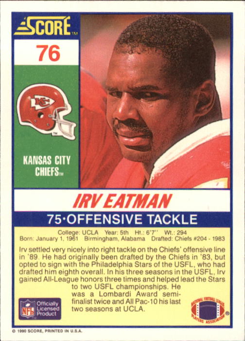 1990 Score Football "Main Set" Cards #1 to #220 Rookies and Veterans - Picture 153 of 441