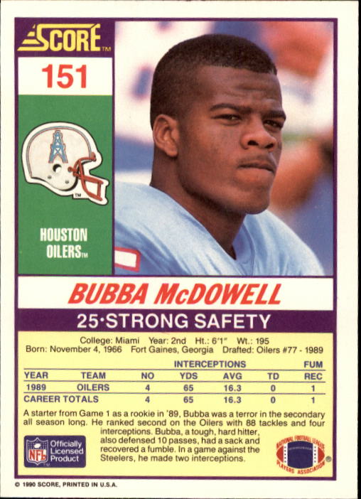 1990 Score Football "Main Set" Cards #1 to #220 Rookies and Veterans - Picture 301 of 441