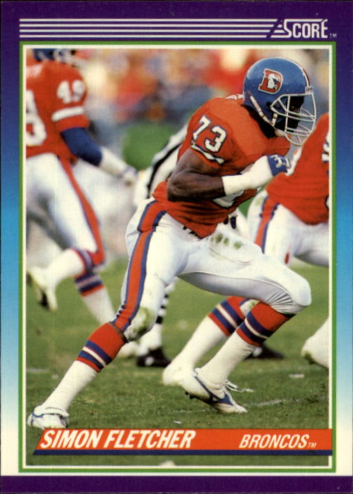 1990 Score Football "Main Set" Cards #1 to #220 Rookies and Veterans - Picture 344 of 441