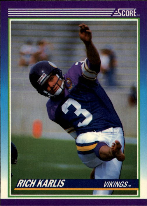 1990 Score Football "Main Set" Cards #1 to #220 Rookies and Veterans - Picture 396 of 441