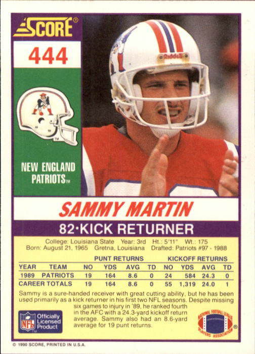 1990 Score Football "Main Set" Cards #441 to #660 Rookies and Veterans - Picture 7 of 427