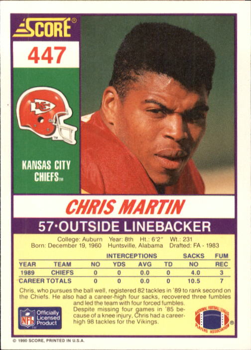 1990 Score Football "Main Set" Cards #441 to #660 Rookies and Veterans - Picture 13 of 427