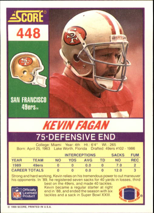 1990 Score Football "Main Set" Cards #441 to #660 Rookies and Veterans - Picture 15 of 427