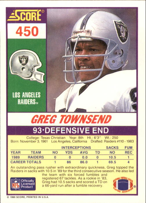 1990 Score Football "Main Set" Cards #441 to #660 Rookies and Veterans - Picture 19 of 427