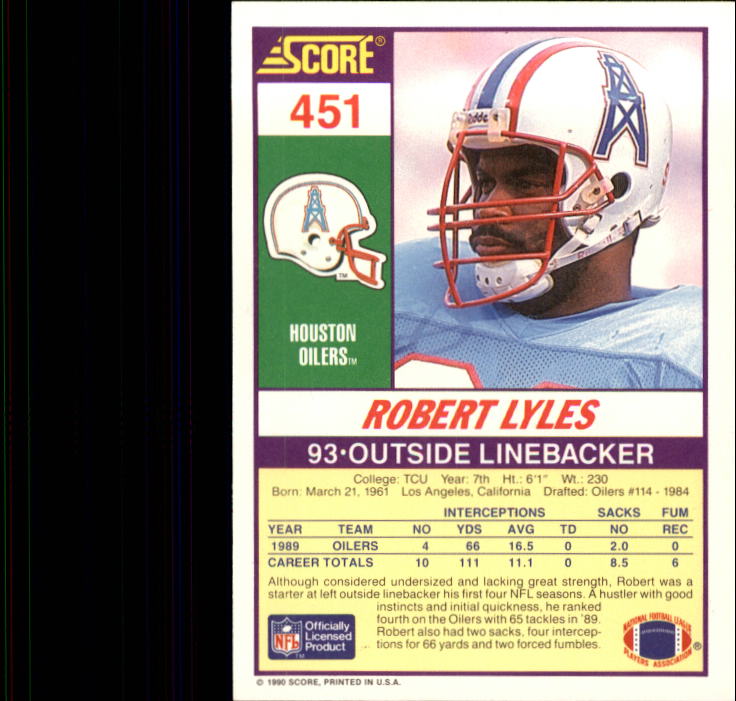 1990 Score Football "Main Set" Cards #441 to #660 Rookies and Veterans - Picture 21 of 427