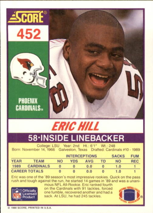 1990 Score Football "Main Set" Cards #441 to #660 Rookies and Veterans - Picture 23 of 427