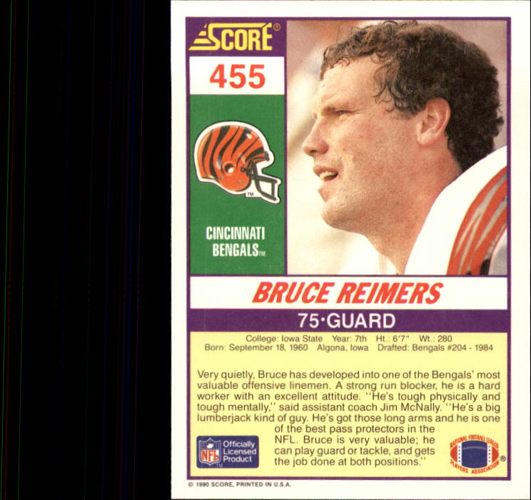 1990 Score Football "Main Set" Cards #441 to #660 Rookies and Veterans - Picture 29 of 427