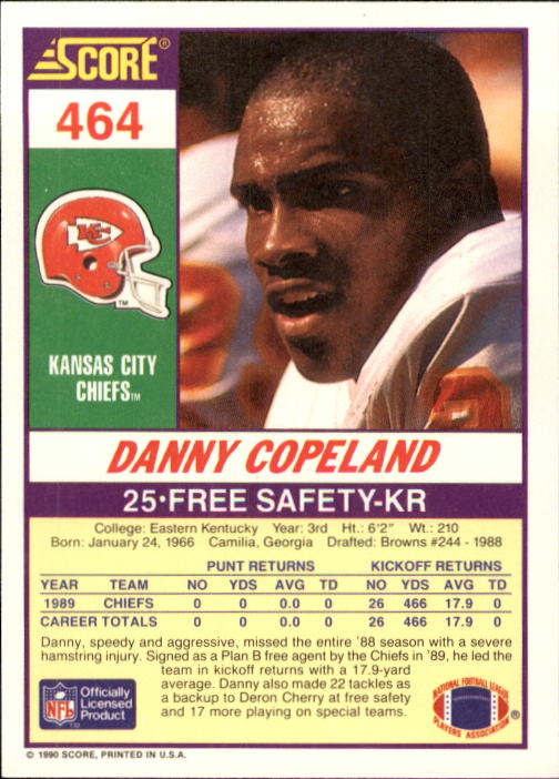1990 Score Football "Main Set" Cards #441 to #660 Rookies and Veterans - Picture 47 of 427