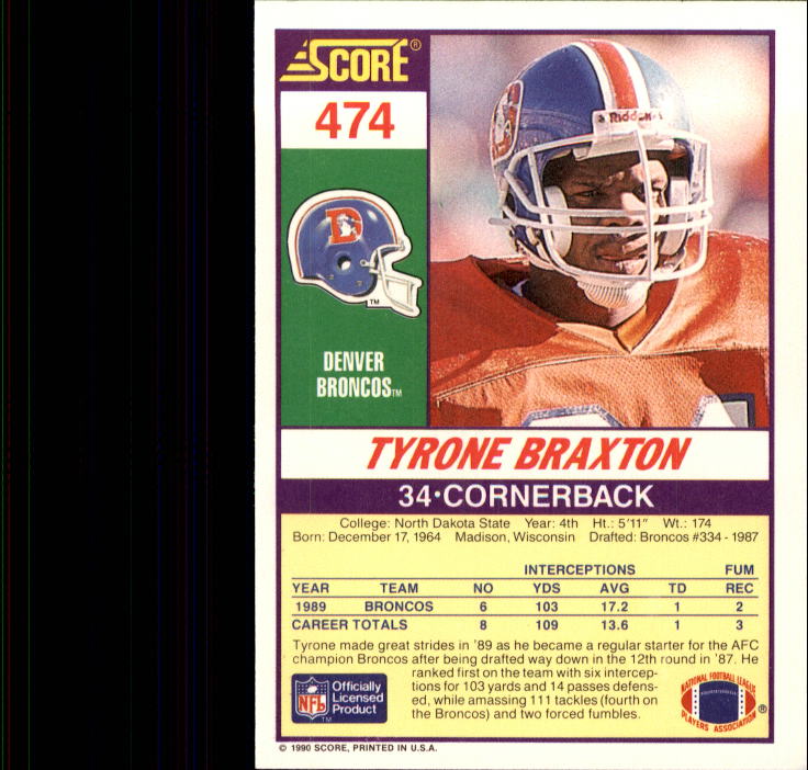1990 Score Football "Main Set" Cards #441 to #660 Rookies and Veterans - Picture 67 of 427