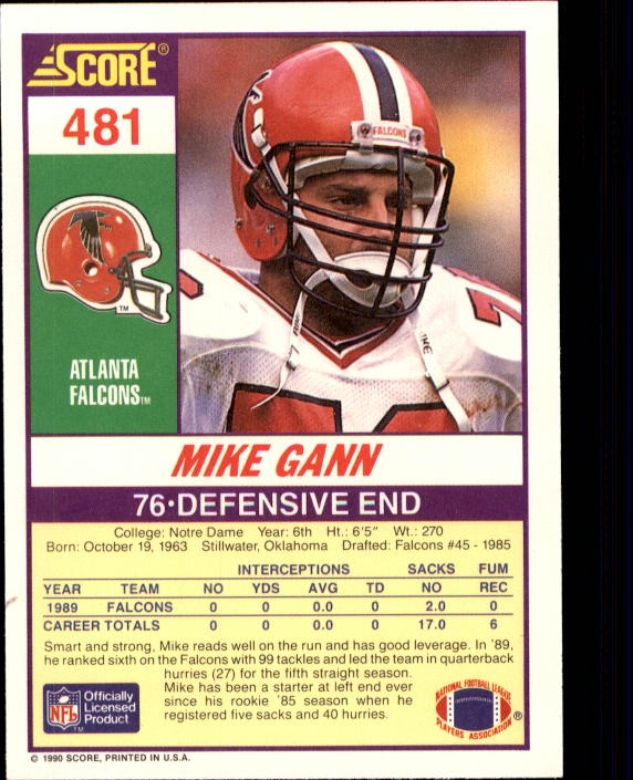 1990 Score Football "Main Set" Cards #441 to #660 Rookies and Veterans - Picture 79 of 427