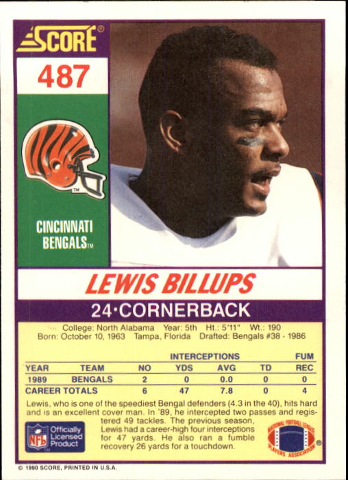 1990 Score Football "Main Set" Cards #441 to #660 Rookies and Veterans - Picture 91 of 427