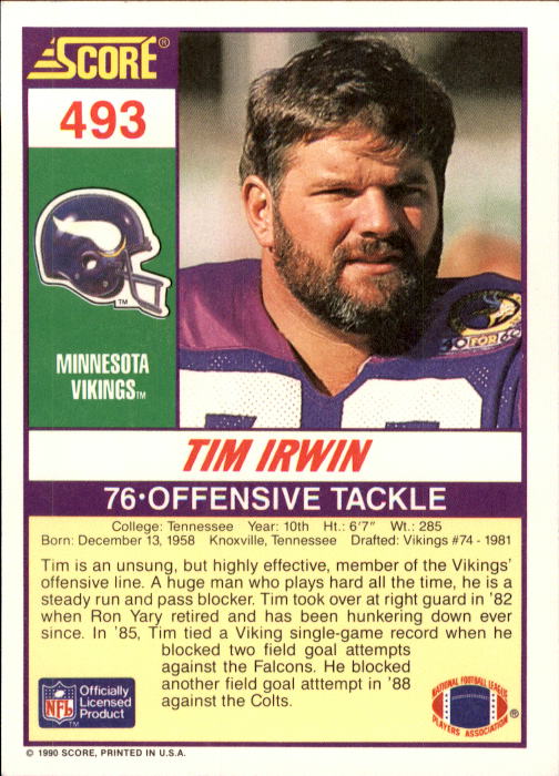 1990 Score Football "Main Set" Cards #441 to #660 Rookies and Veterans - Picture 103 of 427