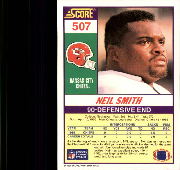 1990 Score Football "Main Set" Cards #441 to #660 Rookies and Veterans - Picture 129 of 427