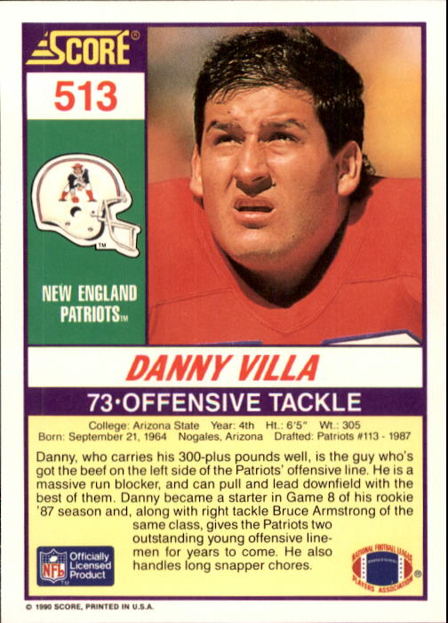 1990 Score Football "Main Set" Cards #441 to #660 Rookies and Veterans - Picture 141 of 427