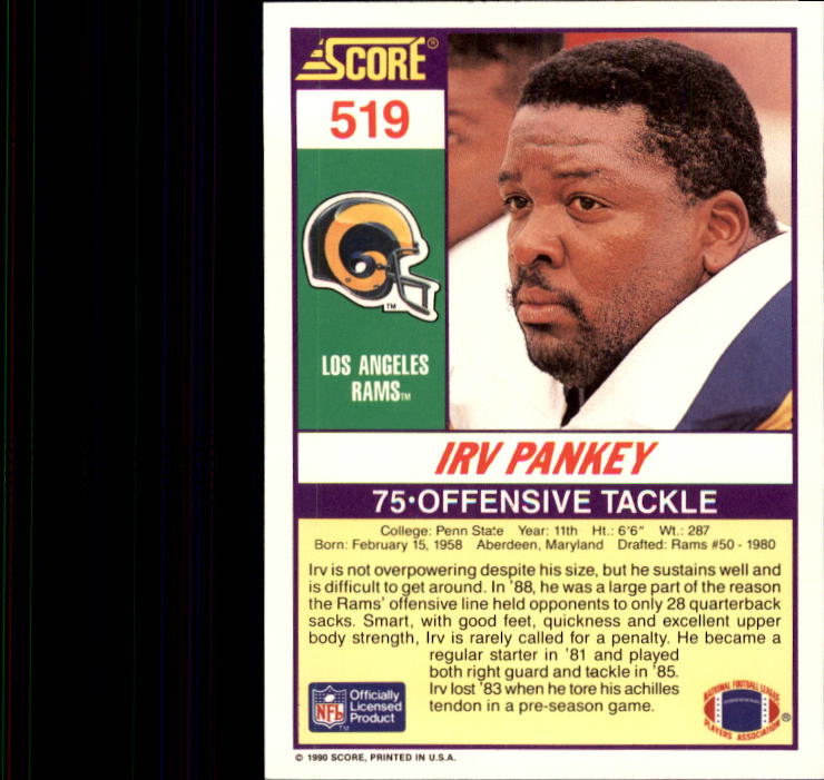 1990 Score Football "Main Set" Cards #441 to #660 Rookies and Veterans - Picture 153 of 427