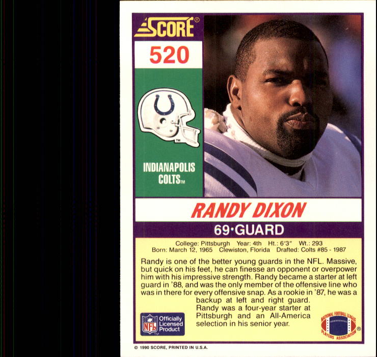 1990 Score Football "Main Set" Cards #441 to #660 Rookies and Veterans - Picture 155 of 427