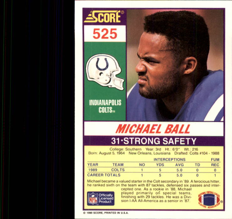 1990 Score Football "Main Set" Cards #441 to #660 Rookies and Veterans - Picture 165 of 427