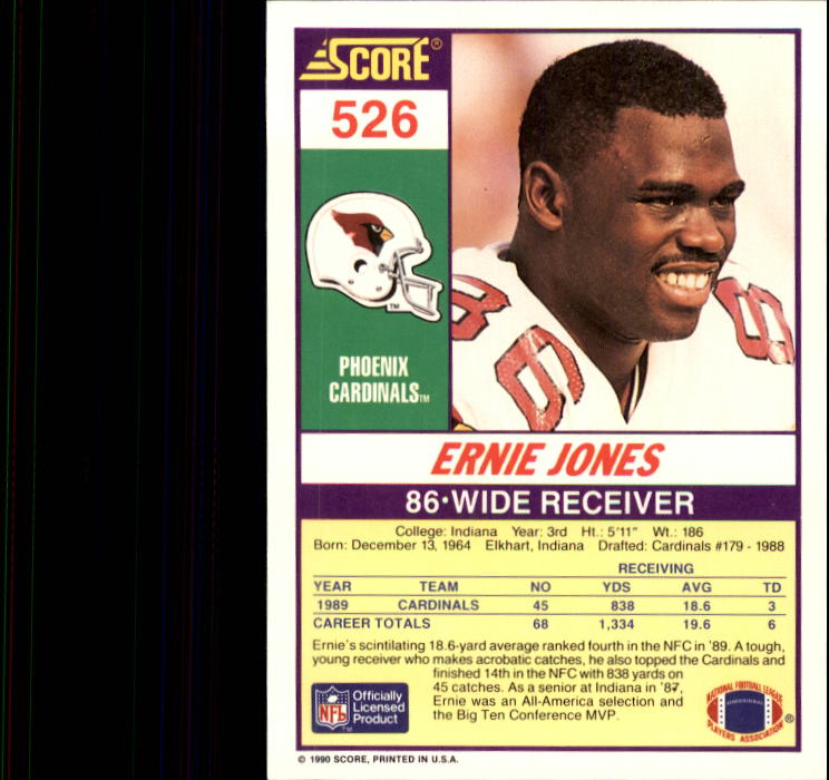 1990 Score Football "Main Set" Cards #441 to #660 Rookies and Veterans - Picture 167 of 427