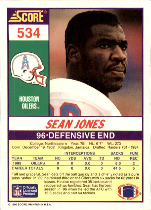 1990 Score Football "Main Set" Cards #441 to #660 Rookies and Veterans - Picture 183 of 427