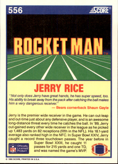 1990 Score Football "Main Set" Cards #441 to #660 Rookies and Veterans - Picture 225 of 427