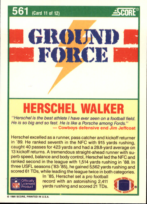 1990 Score Football "Main Set" Cards #441 to #660 Rookies and Veterans - Picture 235 of 427