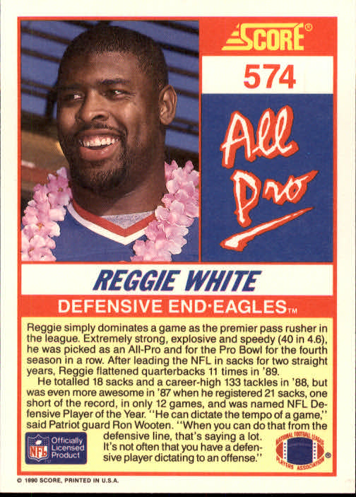 1990 Score Football "Main Set" Cards #441 to #660 Rookies and Veterans - Picture 261 of 427