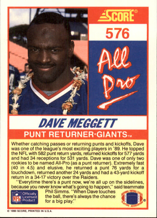 1990 Score Football "Main Set" Cards #441 to #660 Rookies and Veterans - Picture 265 of 427