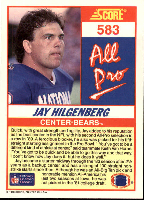 1990 Score Football "Main Set" Cards #441 to #660 Rookies and Veterans - Picture 279 of 427