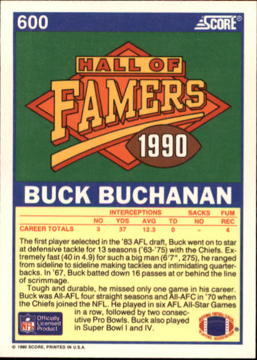 1990 Score Football "Main Set" Cards #441 to #660 Rookies and Veterans - Picture 309 of 427