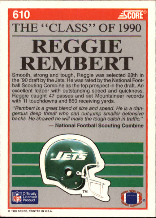 1990 Score Football "Main Set" Cards #441 to #660 Rookies and Veterans - Picture 329 of 427